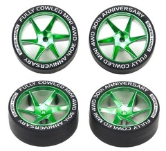 Fully Cowled Mini 4WD 30th Anniversary Super Hard Low-Profile Tires & Matte Gree
