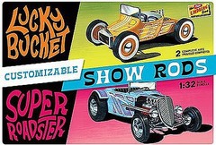 Lindberg Customizable Street Rod (2) – Plastic Model Car Kit – 1/32 Scale