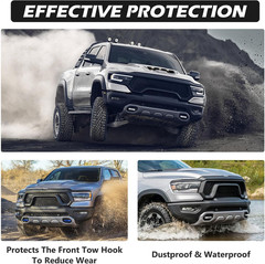 Front Tow Hooks Covers Hitch Cover Customized Car Tow Hooks Compatible with RAM