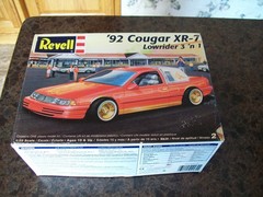 Revell 1992 Mercury Cougar XR-7 Lowrider 1:25 Scale Model Kit Box