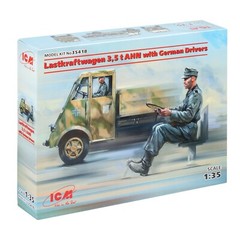 ICM 35418 Plastic model kit 1:35 Lastkraftwagen 3,5 t AHN with German Drivers