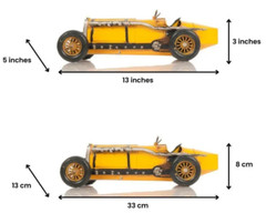 1923 Fiat SB-4 Eldridge Mefistofele Metal Model 13″ Grand Prix Racing Car