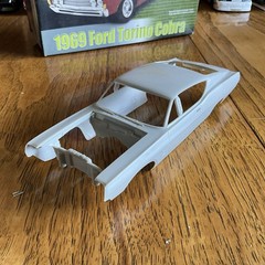 AMT 1969 Ford Torino Cobra Model Car INCOMPLETE For PARTS