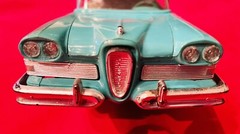 VTG 1958 FORD EDSEL DEALER FRICTION TOY PROMOTION CAR MODEL, TWO TONED METAL
