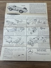 VTG 1959 Strombecker Mercedes Benz Electric Powered Racing Cars 1/24 w/ box ++