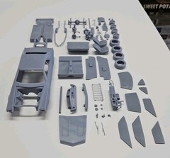 ABS-LIKE RESIN 3D PRINTED 1/18 1968 AMC JAVELIN FULL KIT