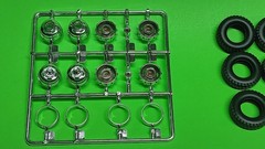 1972 Ford F-350 4×4 Tow Truck Wrecker Moebius 1/25 Chrome Dually Rim Wheel Tire