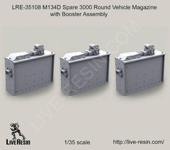 Live Resin 1/35 LRE-35108 M134D Spare 3000 Round Vehicle Magazine (2)