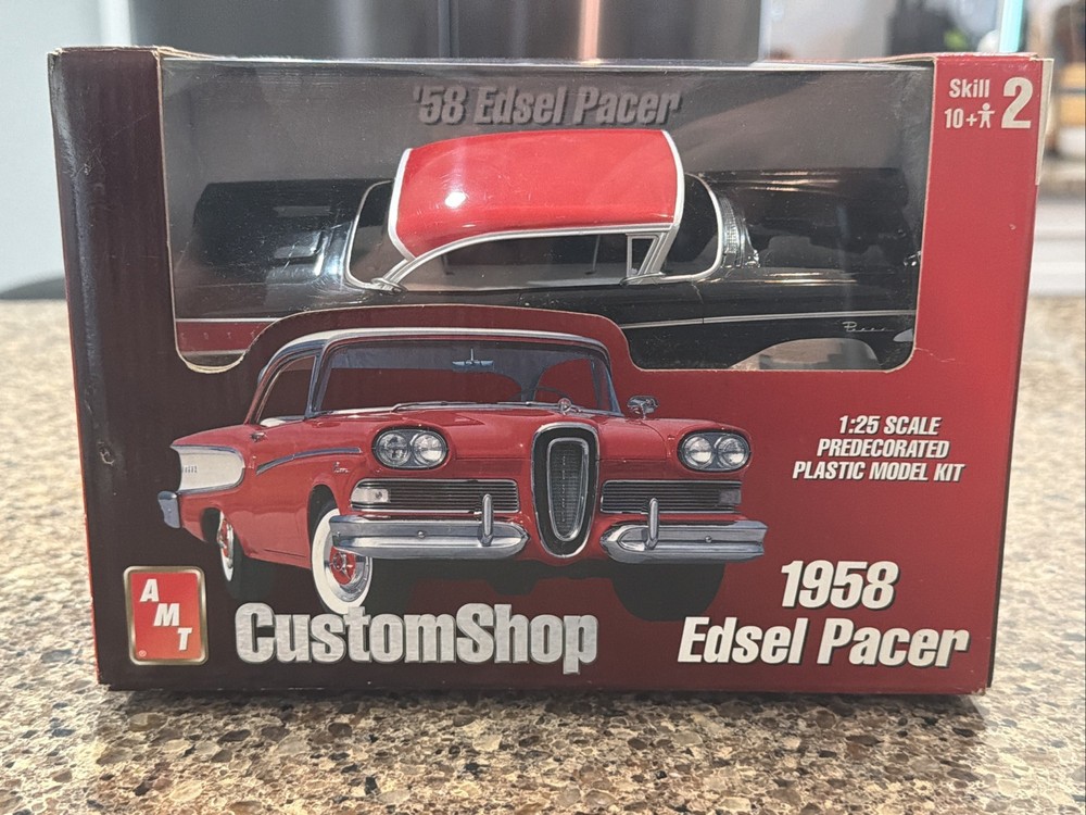 AMT 1958 EDSEL PACER CUSTOMSHOP PAINTED FACTORY SEALED KIT!! CIRCA 1999! VMCP!