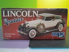 MPG LINCOLN 1927 ROADSTER *2 PARTIALLY ASSEMBLED CARS*