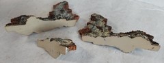 BOMBED BUILDING BRICK WALL WWII TOY SOLDIER MILITARY DIORAMA 3 PIECE SET