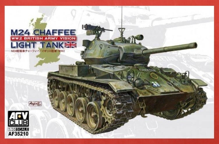 AFV Club AF35210 1-35 M24 Chaffee Tank WW2 British Army Version – USA Shipping