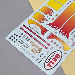 MPC 1/25 1975 Datsun Pickup Lil Hustler Parts Kitbash Decal Sheet