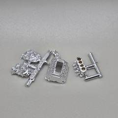 MPC 1/25 1967 Corvette Stingray Streaker Parts Kitbash Chrome Blower Pieces