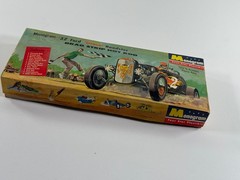 vtg Car Toy Model Monogram 1932 Drag Strip Hot Rod BOX partial built PART repair