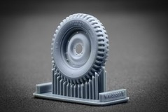 WILLYS MB Sagged wheel set (3d printed Upgrade set) 1/35 ScaleX WW 35001S