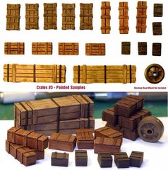 1/35 Universal Wooden Crates #3 – Value Gear Details – 19pcs Resin Stowage