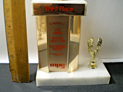 11th annual 1979 MPC National Model Car Customizing Contest Third Place Trophy
