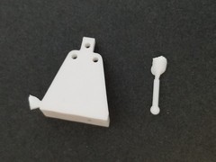 TRAILER HITCH & PIN / BALL from 53 Ford F100 Hauler AMT 1:25 Model Kit