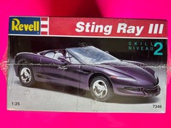 CHEVROLET CORVETTE STING RAY III MODEL KIT REVELL 1/25 SCALE NEW SEALED COOL!!