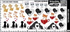 Cats Are Furry Friends – Waterslide Decals for Craft Projects