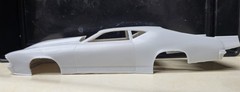 1/24 scale resin 3d printed 1969 Chevy Chevelle Pro Mod drag body model slot car