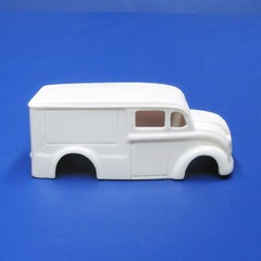 JFSL11 H:O scale Jimmy Flintstone Pug Nose Divco Delivery resin slot car body