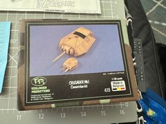 Italeri 1/35 Scale Crusader III Tank Model Kit #219 Partially Assembled W/Bonus