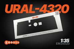 1:35 3D Interior Floor Mat Set for Ural 4320 Zvezda 3654