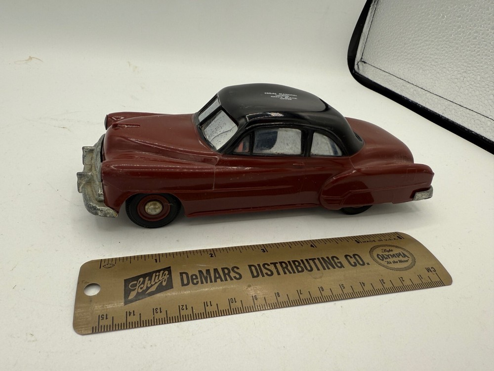 VINTAGE PMC 1950s REGAL MAROON / ONYX TOP CHEVROLET STYLELINE PROMO CAR