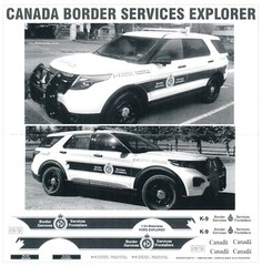 1/24, 1/25 Police Car decals (Bill Bozo – Canada Border Services)