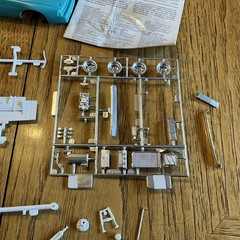 Built Model Car, 1987 Monogram Stock Car STARTED, INCOMPLETE, MODIFIED For Parts