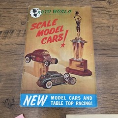 1961 Vintage Auto World Catalog, Scale Model Cars, RARE ORDER FORM PAINT GUIDE