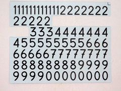 Decal Race Car Numbers European 7 PARTIAL .5 Inches Tall 14cm High 1:24 1:25