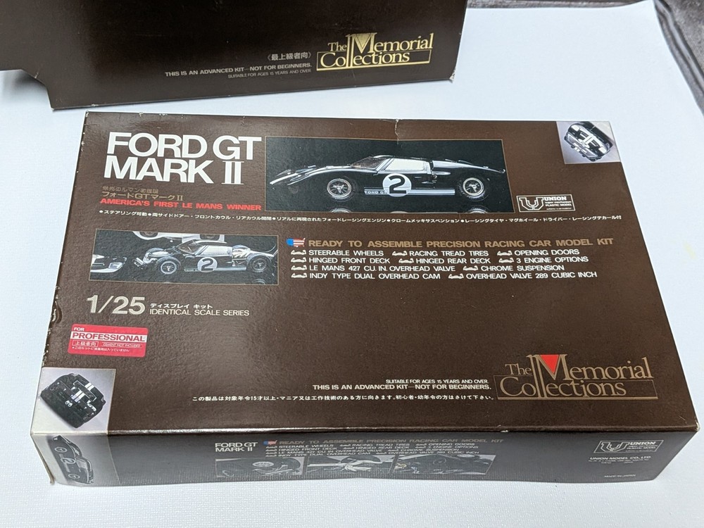 Union Ford GT Mark II Racing Car Model Kit 1/25 Scale