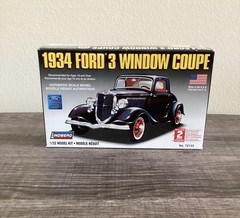 Lindberg 1934 Ford 3 Window Coupe Model Kit # 72133 1/32 Scale COMPLETE