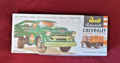 Vintage Revell Chevrolet 2-Ton Stake Truck H-1401:98 Model Kit Open Box Sealed
