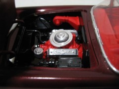 Monogram Burgundy 1956 Ford Thunderbird T-Bird 1/24 Scale Built Model Kit #2289