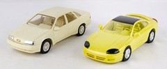 AMT ERTL Dodge Stealth & Ford Taurus Dealer Promo 1:25 Scale Model Car 2P Lot