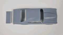 ABS-LIKE RESIN 3D PRINTED 1/25 1968 NOVA PROCHARGER BODY WITH COWL HOOD AND WING