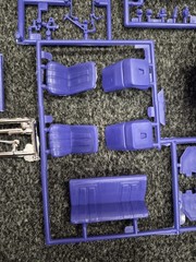 1966 66 Chevy II Nova Pro Street 1/25 Scale Model Purple Parts Lot