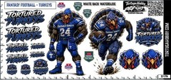 Fantasy Football – Tortured Turkeys – Waterslide Decals for Your favorite Hobby