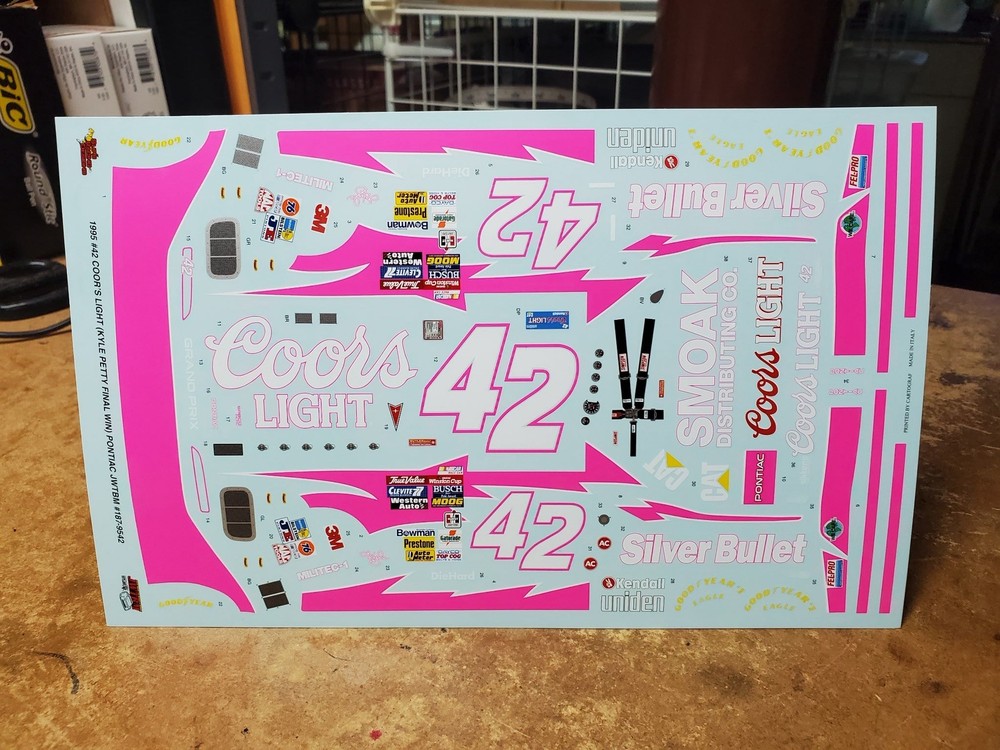 1995 Kyle Petty Coors Light Final Win Pontiac, Monogram NASCAR