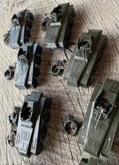 Lot of 8 Roco Minitanks German Sd Kfz 234 Puma Armored Car WWII 1:87 HO Austria
