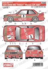 STUDIO27 1/24 BMW M3 “Hilton” Macau GP 1987 for Aoshima/BEEMAX No.11 DC1177