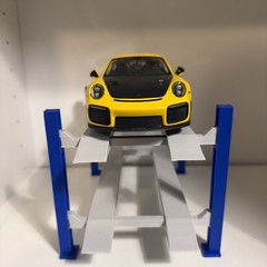 4 post 2 Level model car lift 1:24 1:25 scale KIT Assembly required. Paintable!