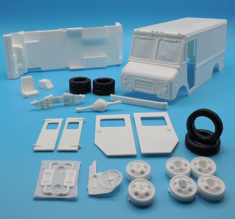 1985 Grumman Kurbmaster Step Van 1/25th Scale Resin Cast Kit Cast By RCRC