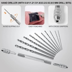 Deluxe 108pc Hobby Model Tool Kit: Electric Grinder, Carbon Steel, Crafting Set