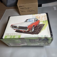 AMT 1968 Mercury Cougar XR7. SEALED RARE side opening box. #5328