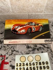 Vintage 1965 Hawk Toy Maserati 5000 GT Model Kit / Slot Car Body – Unbuilt